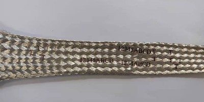 銅編織帶激光打標