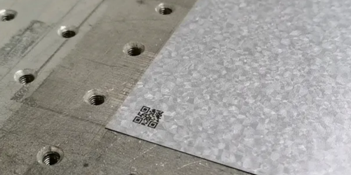 鍍鋅板激光打標機案例